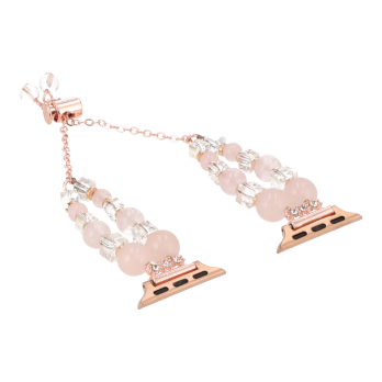 apple watch strap pink gold charms strap 44/45/49 mm